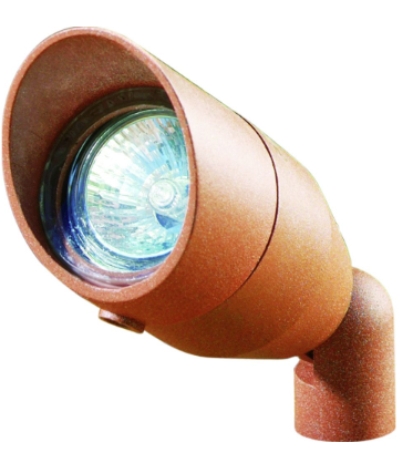 Dabmar Lighting LV190-L4-RGBW-DS Cast Alum Spot Light 12V 2-Pin LED 4W RGBW Hood in Dark Sand Finish