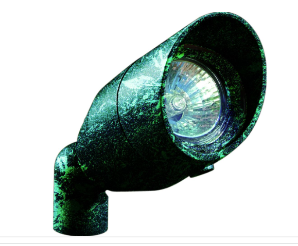 Dabmar Lighting LV190-L4-RGBW-VG Cast Alum Spot Light 12V 2-Pin LED 4W RGBW Hood in Verde Green Finish