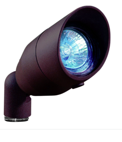 Dabmar Lighting LV190-L5-65K-BZ Cast Alum Spot Light 12V 2-Pin LED 5W 6500K Hood in Bronze Finish