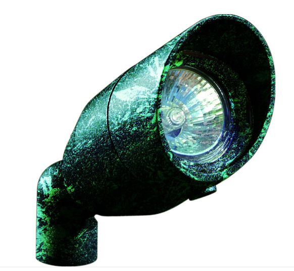 Dabmar Lighting LV190-L5-65K-VG Cast Alum Spot Light 12V 2-Pin LED 5W 6500K Hood in Verde Green Finish
