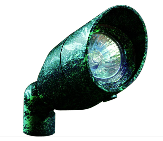 Dabmar Lighting LV190-L7-65K-VG Cast Alum Spot Light 12V 2-Pin LED 7W 6500K Hood in Verde Green Finish