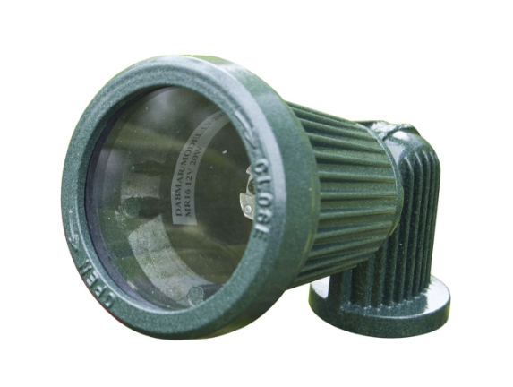 Dabmar Lighting LV200-G Cast Aluminum Directional Spotlight in Green Finish