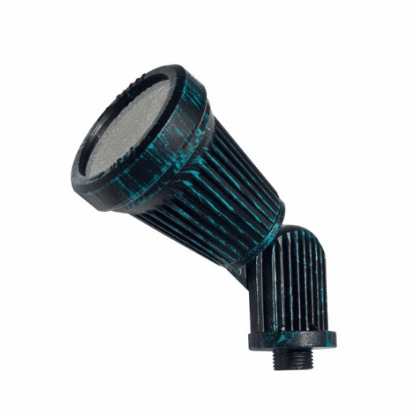 Dabmar Lighting LV200-L3-27K-VG LED Contemporary Low Voltage Outdoor Spot Light, 12V, Color Temperature 2700K, Verde Green Finish