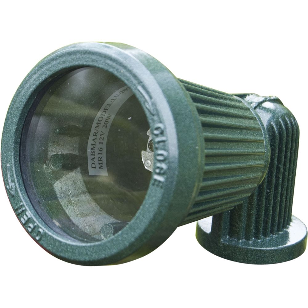 Dabmar Lighting LV200-L4-RGBW-G LED Cast Aluminum Spot Light W/2-Pin, 12V, Color Temperature RGBW, Green Finish