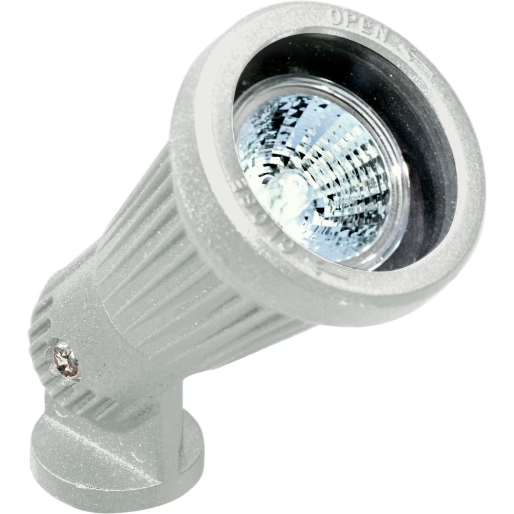 Dabmar Lighting LV200-L5-65K-W LED Cast Aluminum Spot Light W/2-Pin, 12V, Color Temperature 6500K, White Finish