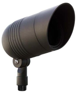 Dabmar Lighting LV202-B Hooded Deep Cone Spot Light 20W MR16 12V in Black Finish