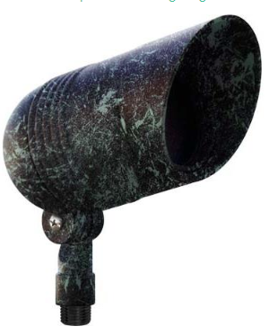 Dabmar Lighting LV202-VG Hooded Deep Cone Spot Light 20W MR16 12V in Verde Green Finish