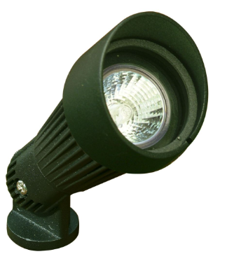Dabmar Lighting LV203-G Cast Aluminum Directional Spotlight with Hood in Green Finish