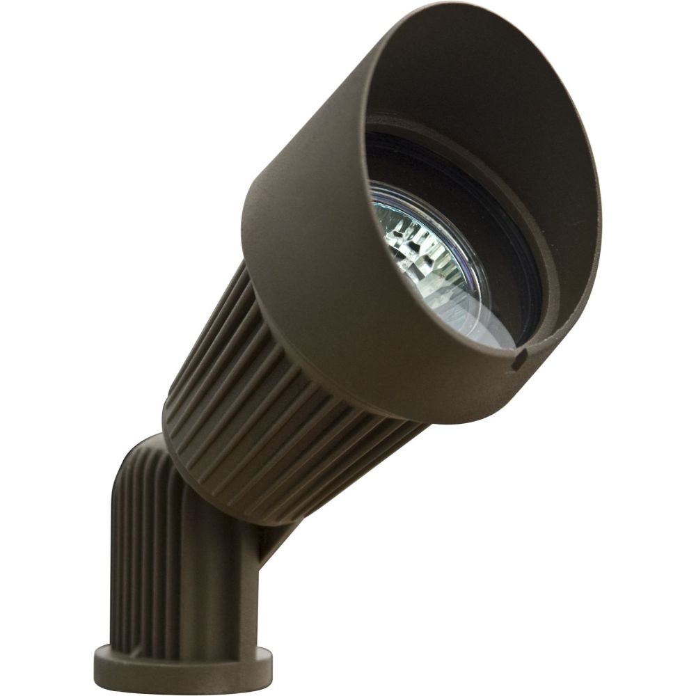 Dabmar Lighting LV203-L7-65K-BZ LED Cast Aluminum Spot Light W/2-Pin, 12V, Color Temperature 6500K, Bronze Hood