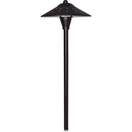Dabmar Lighting LV214-23-B Cast Aluminum JC Halogen Path Light, 12V, Black Finish