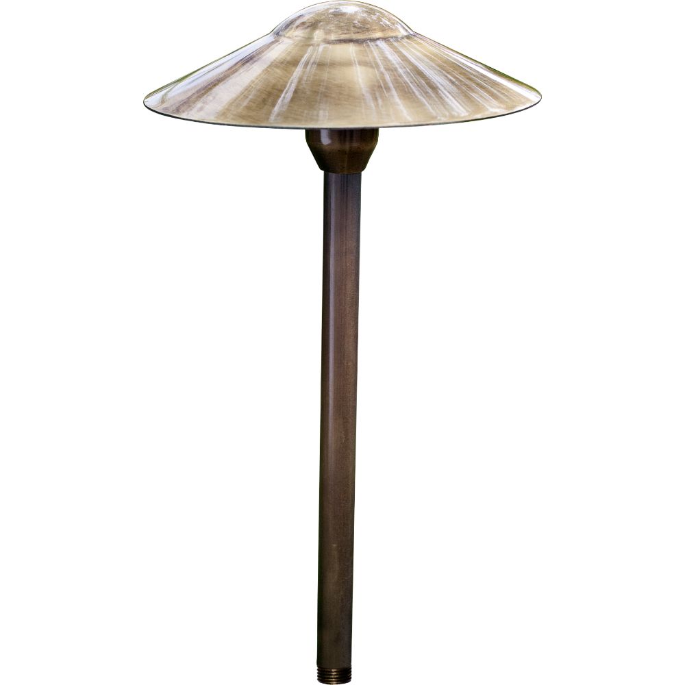 Dabmar Lighting LV214-23-L3-AMB-BZ LED Cast Aluminum 23" Large Top G4 Path Light, 12V, Bronze Amber