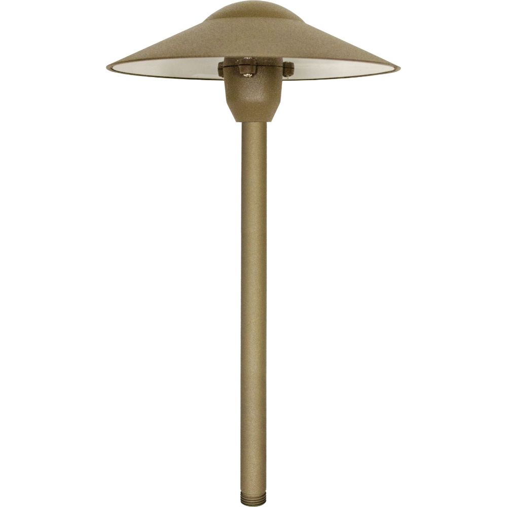 Dabmar Lighting LV214-L3-30K-BZ LED Cast Aluminum G4 Large Top Path Light, 12V, Color Temperature 3000K, Bronze Finish