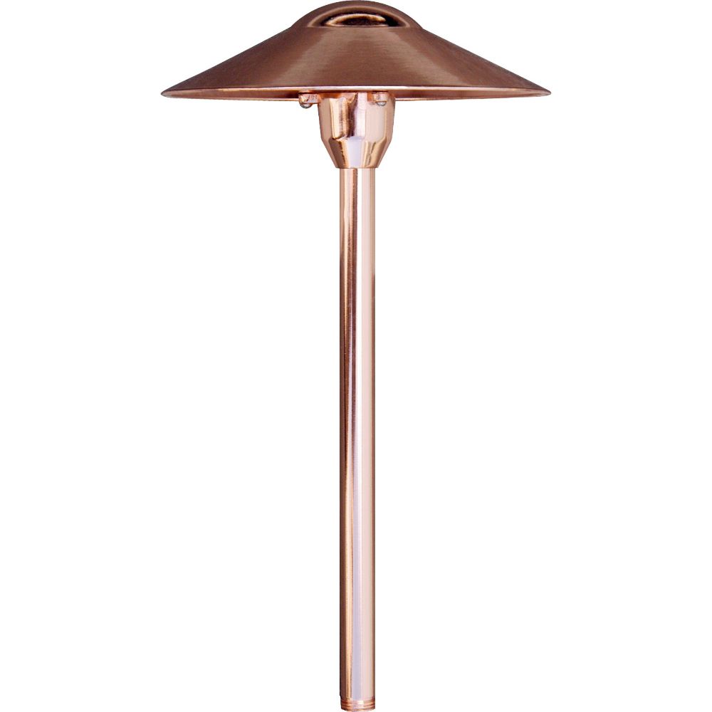 Dabmar Lighting LV214-L3-30K-CP LED Brass G4 Large Top Path Light, 12V, Color Temperature 3000K, Copper Finish
