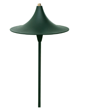 Dabmar Lighting LV219-G Cast Aluminum Large Top LED G4 Path Light, Voltage 12V, Green Finish