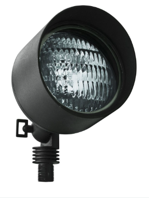 Dabmar Lighting LV23-B Cast Aluminum Directional Spotlight with Hood in Black Finish