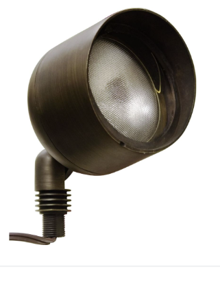 Dabmar Lighting LV23-L9-30K-BZ Cast Alum Spot Light 12V Screw LED 9W 3000K Hood in Bronze Finish