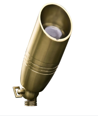 Dabmar Lighting LV235-L4-RGBW-BS Brass Spot Light 12V 2-Pin LED 4W RGBW Hood in Brass Finish