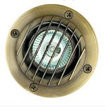 Dabmar Lighting LV24-ABZ Brass In-Ground Well Light with Grill 2-Pin No Lamp, Voltage 12V, Antique Bronze Finish