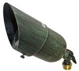 Dabmar Lighting LV29-AG-HOOD Solid Brass Hooded Spot Light, 20W 12V, Acid Green Finish