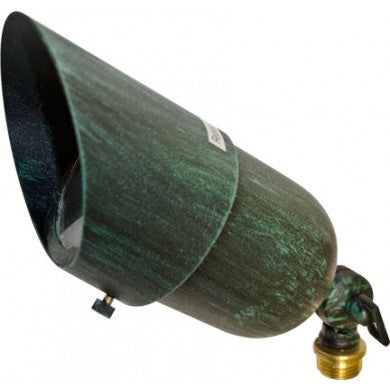 Dabmar Lighting LV29-L4-RGBW-AG-HOOD LED Brass Spot Low Voltage Landscape Light W/ Hood, 12V, Color Temperature RGBW, Acid Green Finish