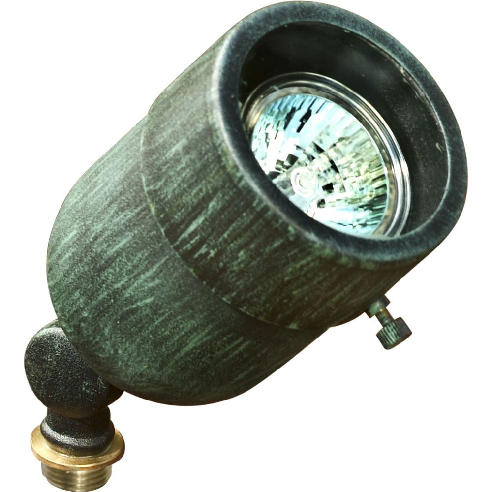 Dabmar Lighting LV29-L5-65K-AG LED Brass Spot Low Voltage Landscape Light W/2-Pin, 12V, Color Temperature 6500K, Acid Green Finish