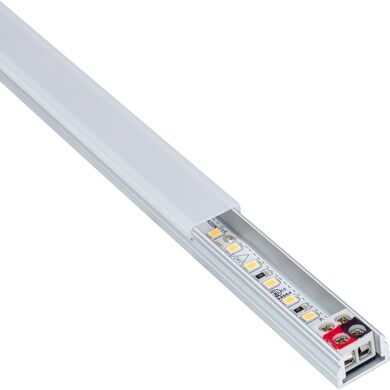 Task Lighting LV2P724V15-04W4 12-9/16" 225 Lumens/Ft. 24-Volt Standard Output Flat Linear Fixture, Single-White, Fits 15" Wall Cabinet, 188 Lumens/Fixture, 4 Watts, Cool White 4000K