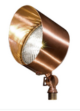 Dabmar Lighting LV30-CP Solid Brass Directional Flood Light with Hood in Copper Finish