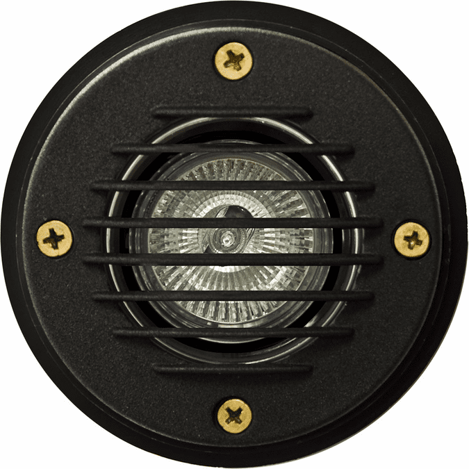 Dabmar Lighting LV300-L4-RGBW-B Cast Aluminum In-Ground Well Light 2-Pin LED with Grill, Voltage 12V, Wattage 4W, Multi-Color Temperature, Black Finish