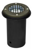 Dabmar Lighting LV300-L7-65K-BZ Cast Alum In-Ground Well Light w/ Grill 12V 2-Pin LED 7W 6500K in Bronze Finish