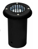 Dabmar Lighting LV300-L7-27K-B Cast Alum In-Ground Well Light w/ Grill 12V 2-Pin LED 7W 2700K in Black Finish