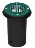 Dabmar Lighting LV300-L7-65K-G Cast Alum In-Ground Well Light w/ Grill 12V 2-Pin LED 7W 6500K in Green Finish