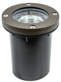 Dabmar Lighting LV301-BZ Cast Alum In-Ground Well Light 12V 2-Pin No Lamp in Bronze Finish