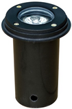 Dabmar Lighting LV301-L5-27K-B Cast Alum In-Ground Well Light 12V 2-Pin LED 5W 2700K in Black Finish