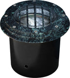 Dabmar Lighting LV305-VG Cast Aluminum In-Ground Well Light 2-Pin LED with Grill, Voltage 12V, Verde Green Finish