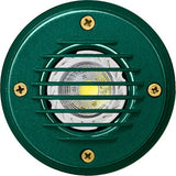 Dabmar Lighting LV305-L7-27K-G LED In-Ground MR16 Well Light W/ Grill, 12V, Color Temperature 2700K, Green Finish