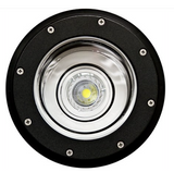 Dabmar Lighting LV306-L5-65K-B Cast Alum In-Ground Well Light 12V 2-Pin LED 5W 6500K in Black Finish