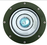 Dabmar Lighting LV306-L7-27K-G Cast Alum In-Ground Well Light 12V 2-Pin LED 7W 2700K in Green Finish