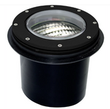 Dabmar Lighting LV306-L6-64K-B Cast Alum In-Ground Well Light 12V Screw LED 6W 6400K in Black Finish