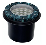 Dabmar Lighting LV306-L9-30K-VG Cast Alum In-Ground Well Light 12V Screw LED 9W 3000K in Verde Green Finish