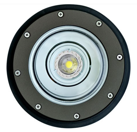 Dabmar Lighting LV306-L7-27K-BZ Cast Alum In-Ground Well Light 12V 2-Pin LED 7W 2700K in Bronze Finish