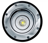 Dabmar Lighting LV306-L7-65K-SS304 Cast Alum In-Ground Well Light 12V 2-Pin LED 7W 6500K in Stainless Steel Finish