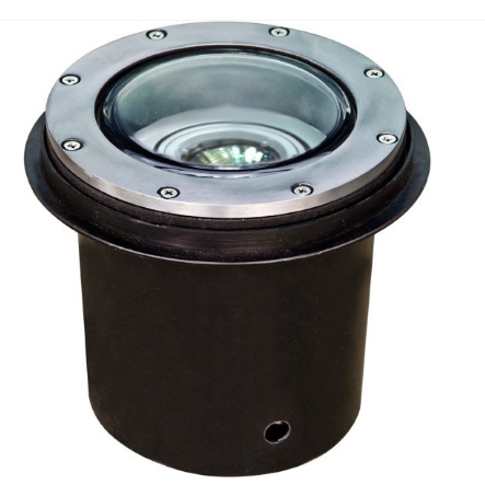 Dabmar Lighting LV306-L7-65K-SS304 Cast Alum In-Ground Well Light 12V 2-Pin LED 7W 6500K in Stainless Steel Finish