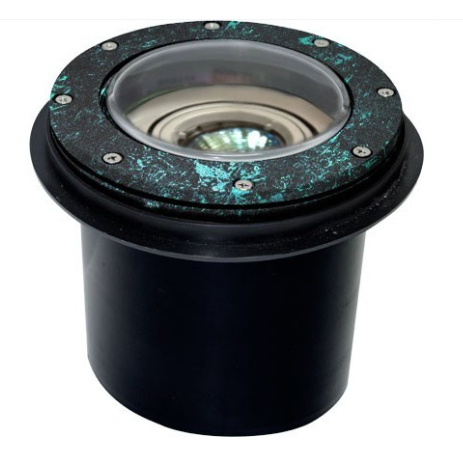 Dabmar Lighting LV306-L7-65K-VG Cast Alum In-Ground Well Light 12V 2-Pin LED 7W 6500K in Verde Green Finish