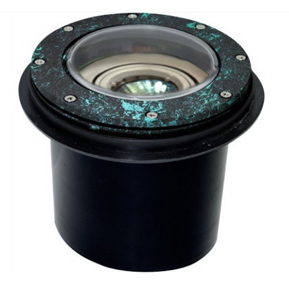 Dabmar Lighting LV306-L7-65K-VG Cast Alum In-Ground Well Light 12V 2-Pin LED 7W 6500K in Verde Green Finish