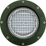 Dabmar Lighting LV306-L9-RGBW-G LED In-Ground PAR36 Lamp Well Light W/RGB Tunable, 12V, Color Temperature RGBW, Green Finish