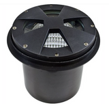 Dabmar Lighting LV307-L9-RGBW-BZ Cast Alum Drive-Over Well Light 12V Screw LED 9W RGBW in Bronze Finish