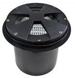 Dabmar Lighting LV307-L9-RGBW-B Cast Alum Drive-Over Well Light 12V Screw LED 9W RGBW in Black Finish