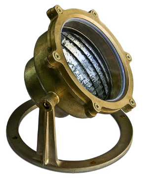 Dabmar Lighting LV308-BS Solid Brass Pond / Fountain Underwater Light in Brass Finish