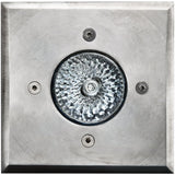 Dabmar Lighting LV310-SS304 Stainless 304 In-Ground Square Well Light W/2-Pin, 12V, No Lamp, Stainless Steel Finish