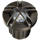 Dabmar Lighting LV343-BZ LED Polybutylene Terephthalate Adjustable In-Ground Well Light W/Star Grill, Bronze Finish